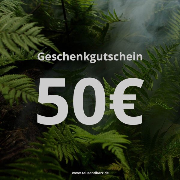 Digitaler Gutschein, Wert 50€