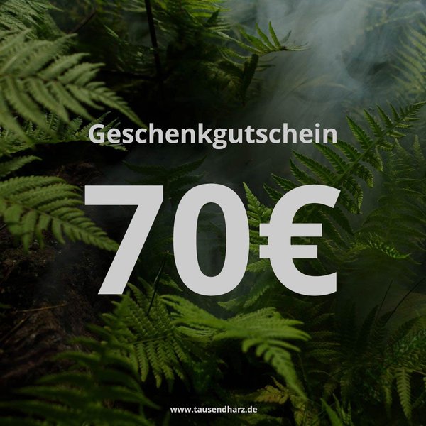 Digitaler Gutschein, Wert 70€